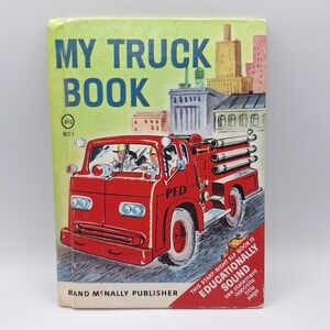 My Truck Book Rand McNally Elf Shelf Truck Book Vintage Childrens Illustrated